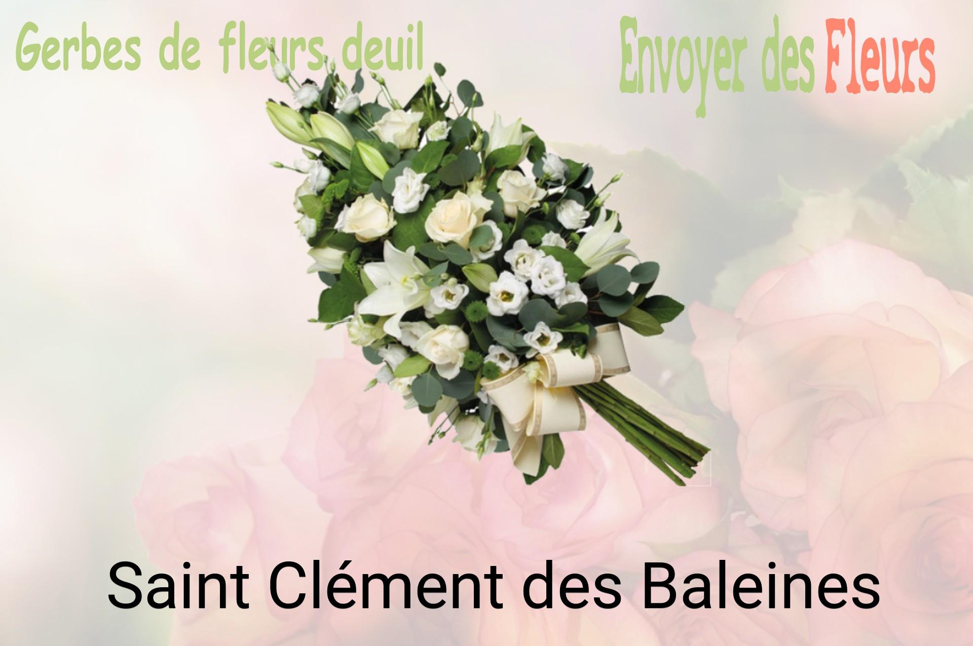 Gerbe de fleurs de deuil livrée à Saint-Clément-des-Baleines